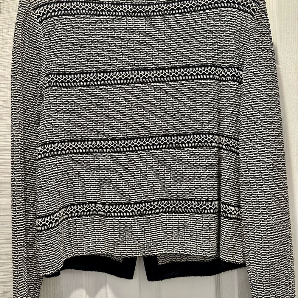 St. John Black and White Textured Blazer - Picture 4 of 4